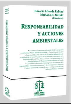 Responsabilidad y acciones ambientales AUTOR: Allende Rubino, Horacio - comprar online