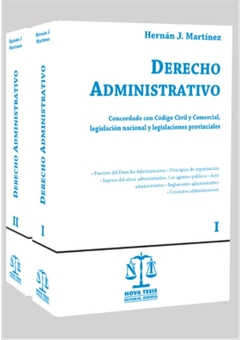 Derecho administrativo 2 tomos. AUTOR: Martínez Hernán
