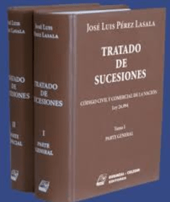 Tratado de las sucesiones 2 tomos. Encuadernado. AUTOR: Perez Lasala, José Luis