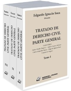 Tratado de derecho civil parte general. 3 tomos. AUTOR: Saux, Edgardo Ignacio