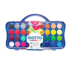 Acuarelas Giotto x36 Colores + 2 Pinceles