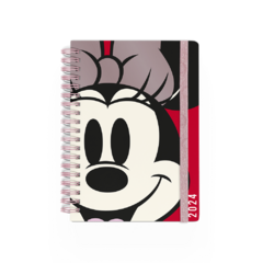 Agenda 2024 Mooving Minnie Mouse 14x20 Cm 2 Dias Por Pagina