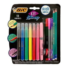 Kit Bic Lettering Intensity Punta Fina Pincel X 13 Piezas