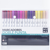 Marcadores Doble Punta Brush Pen Fine X36 Unidades