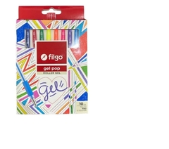 Boligrafo Roller Gel Pop X 10 Unidades Filgo