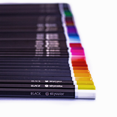 Lapices De Colores Skycolor Black Supersoft x48 piezas - tienda online