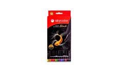 Lapices De Colores Skycolor Black Supersoft x12 - comprar online