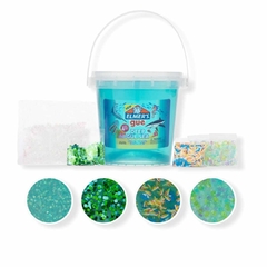 Kit Slime Elmers Pote 709 ml 4 Toppings Océano Mar Profundo