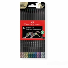 Lapices De Colores Faber Castell Supersoft X12 Metalizados