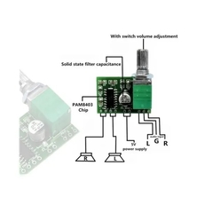 Módulo Amplificador Arduino 3w Pam8403 na internet