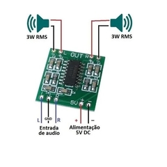 Módulo Amplificador 3w Pam8403 - Arduino Pic - comprar online