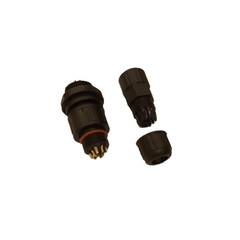 Conector A Prova D`agua M16 Ip67 - Sd 16 - 9 Vias - HR2 Eletrônica