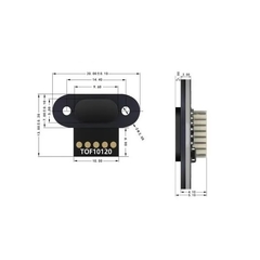 Sensor De Distância Laser Tof10120 - Precisão 10 A 180cm - comprar online