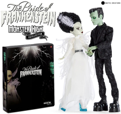 Imagem do Frankenstein & Bride of Frankenstein Monster High Skullector Doll Set