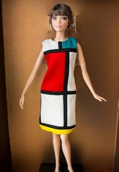Barbie Yves Saint Laurent Mondrian na internet