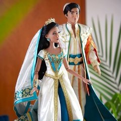Jasmine e Aladdin Limited Edition Live Action Film dolls na internet