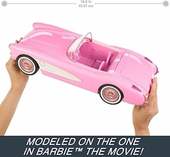 Barbie The Movie Pink Corvette Convertible c/ Controle Remoto - Michigan Dolls