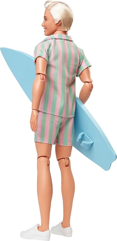Ken Doll Wearing Pastel Striped Beach Matching Set – Barbie The Movie na internet