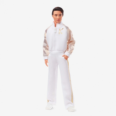 Ken Doll in White and Gold Tracksuit – Barbie The Movie - loja online