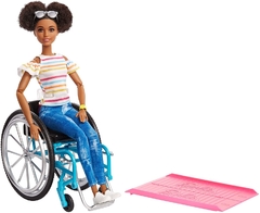 Barbie Fashionista 133 - Negra com cadeira de rodas