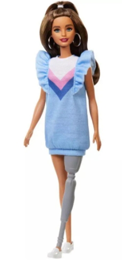 Barbie Fashionista 121 - Morena com perna protética