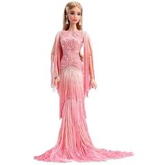 Blush Fringed Gown Barbie doll