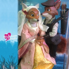 Disney Designer Fairytale Robin Hood and Maid Marian doll set