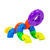Brinquedo De Montar Interativo Plástico Infantil Tubos Conexões Encaixar Color