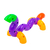 Brinquedo De Montar Interativo Plástico Infantil Tubos Conexões Encaixar Color
