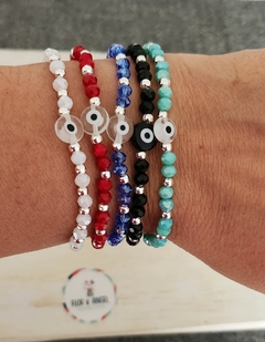 Pulsera cristalitos ojo turco - comprar online