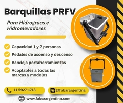 Barquilla para hidrogrúas (1 persona) con herrajes - MODELO B01 - FABAR ARGENTINA