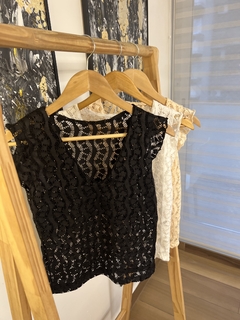 musculosa crochet volados GOL