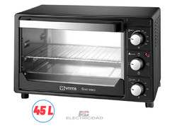 Horno eléctrico Vitta Forno Acero/Negro 45l