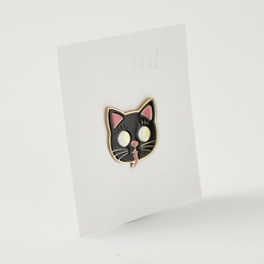 Pin Miau gato negro