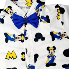 Camisa Mickey Realeza + Gravata Azul Royal - comprar online