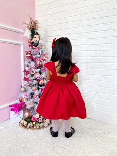 Vestido Vermelho Mamãe Noel Natal na internet