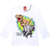 Camiseta dinossauros branco - comprar online