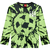 Camiseta de manga longa tie dye verde neon