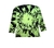 Camiseta de manga longa tie dye verde neon - comprar online