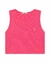 Top cropped rosa neon