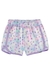 Shorts de tactel de fundo do mar