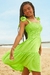 Vestido verde neon