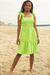 Vestido verde neon - comprar online