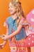 Vestido Sweet Fruit com colete jeans - loja online