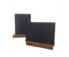 Pizarra XSMALL cartel 10x12cm con base de madera