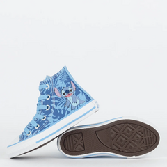 Tênis Converse Kids Chuck Taylor All Star Hi Disney Stitch Azul Amendoa CK12980001