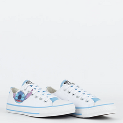 Tênis Converse Chuck Taylor All Star Ox Disney Stitch Branco Azul CK13040001 - comprar online