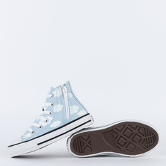 Ck10330001 Tênis Converse Kids Chuck Taylor All Star Hi Cloud Gazer Azul Cambraia na internet