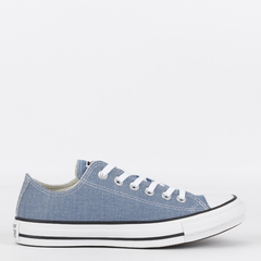 CT23550001 Tênis Converse Chuck Taylor All Star Ox Summer Denim Azul Preto