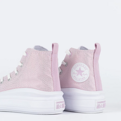 CK11240001 Tênis Converse Kids Chuck Taylor All Star Move Hi Be Dazzling Lilas Claro na internet